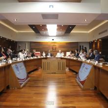 Rueda de prensa para dar a conocer la colecta universitaria 2018 en beneficio de la Cruz Roja Mexicana.