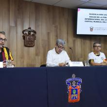 Directivos durante la rueda de prensa