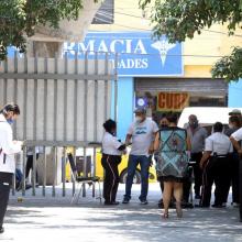 Pacientes en las instalaciones del Hospital Civil Viejo 