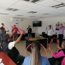 Participantes durante talleres