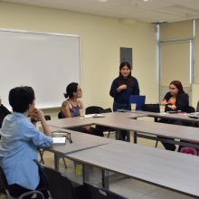 Primera sesión del taller de microcuentos y no violencia “Destellos tras la bruma”