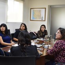 profesoras durante los trabajos del Coloquio