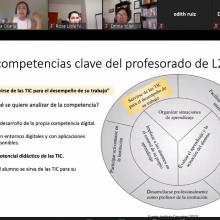 Presentación en línea de la alumna del doctorado