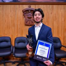 Michel Zamora, estudiante de la licenciatura en Periodismo Digital