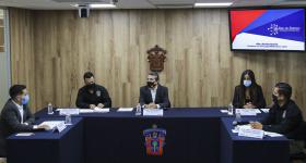 Autoridades del programa Red de empleo en rueda de prensa