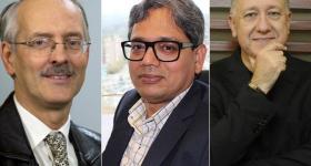 Doctor Alain Abran, doctor Sanjaya Mishra y doctor Carlos Scolari